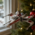 The Little Beagle’s X-Wing Christmas Journey Ornament