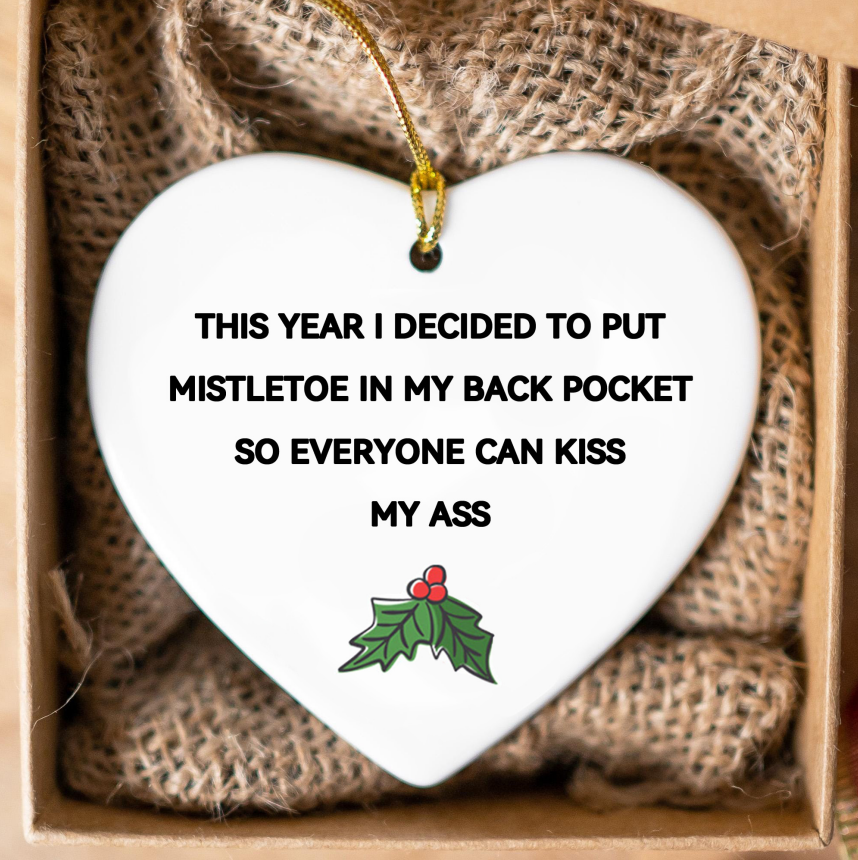 🌲Christmas Funny Heart Shaped Ornament