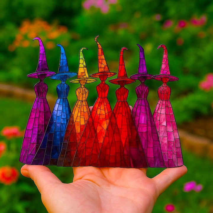Rainbow Witch Sun Catcher